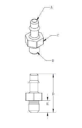 Air Fittings Straight Graph