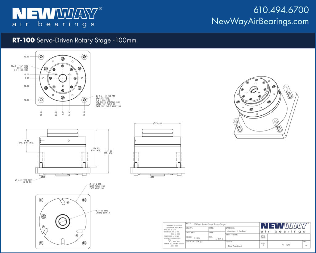 RT-100 Engineering Drawing