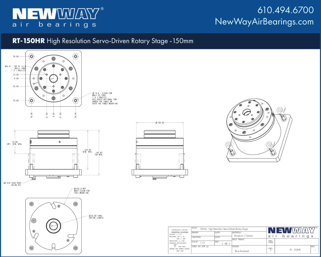 RT-150HR Engineering Drawing
