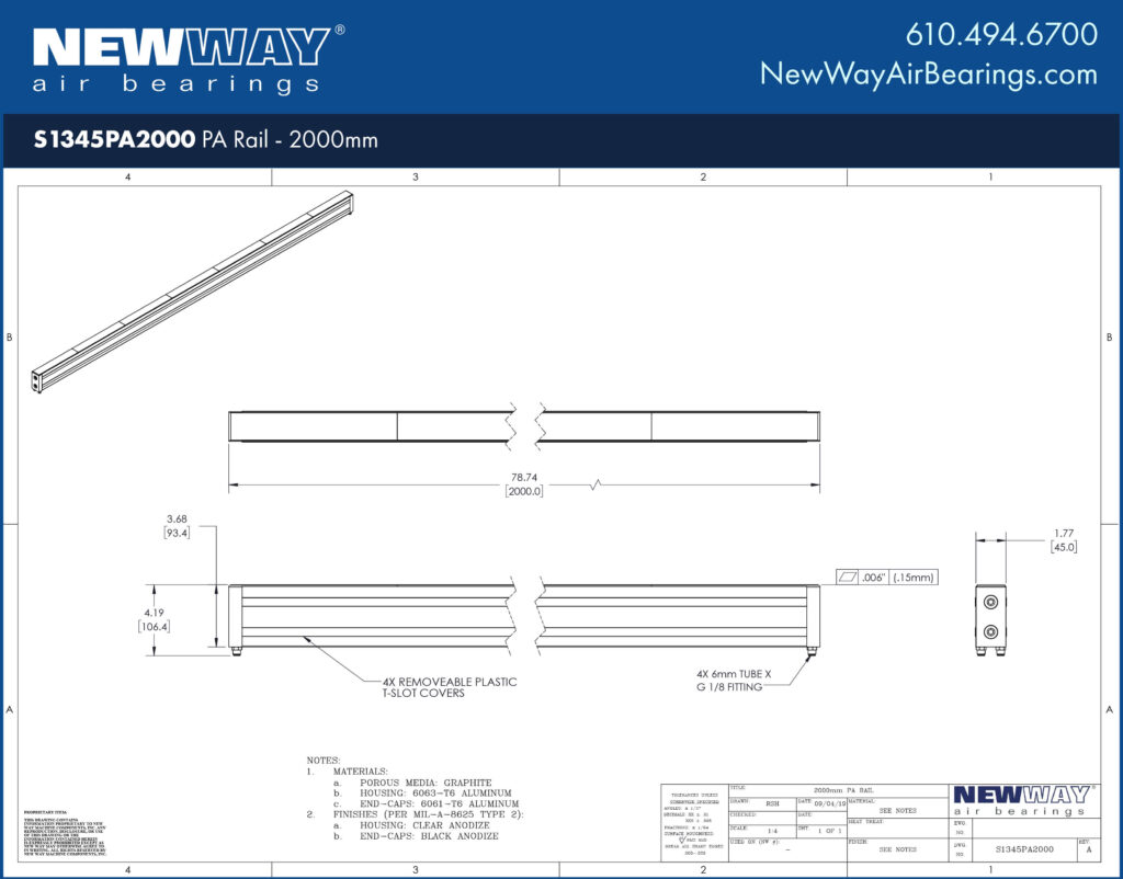 S1345PA2000 Engineering Drawing