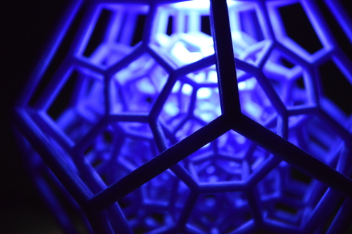 3D printed dodecahedron.